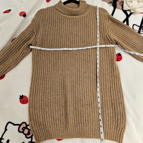 TNA Golden Alpaca Wool Chunky Turtleneck Sweater XS - Picture 7 of 8